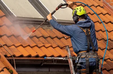 Démoussage et hydrofuge de toiture à Sacoué